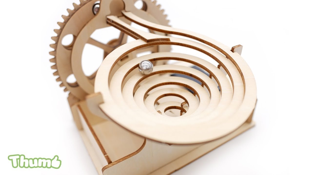 DIY立體軌道滾珠拼圖